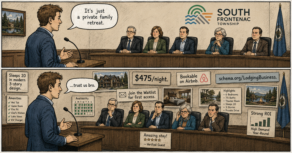 Enhabit's own metadata calls Miners Lodge a lodging business. The zone does not permit one.