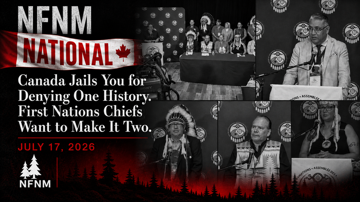 Canada Jails You for Denying One History. First Nations Chiefs Want to Make It Two.