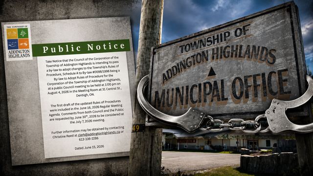 Addington Highlands wants its chair to warn residents they could be sued for speaking at a public meeting