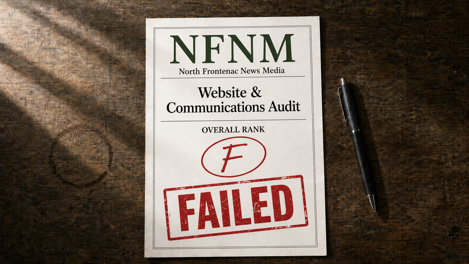North Frontenac's Communications: A Report Card